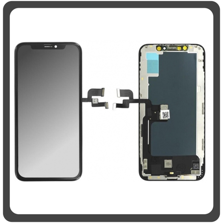 HQ OEM Iphone XS Max, IphoneXs Max (A1921 A2101 A2104  A2102) Hard Oled Lcd Display Screen Οθόνη + Touch Screen Digitizer Μηχανισμός Οθόνη Αφής Black Μαύρο (Grade AAA+++)