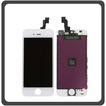 ​Apple​ iPhone 5s (A1453 A1457 A1518), iPhone SE (A1662, A1723, A1724), IPS LCD Display Assembly Screen Οθόνη + Touch Screen Digitizer Μηχανισμός Αφής White Άσπρο (OEM)