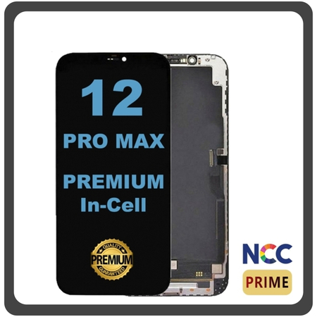 HQ OEM Συμβατό Για Apple iPhone 12 Pro Max, iPhone12 Pro Max (A2411, A2342, A2410, A2412, iPhone13,4) NCC Premium Version In-Cell LCD Display Screen Assembly Οθόνη + Touch Screen Digitizer Μηχανισμός Αφής Black Μαύρο (Premium A+)