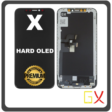 HQ OEM Συμβατό Για Apple iPhone X, iPhoneX (A1865, A1901, A1902) GX Hard OLED Super Retina LCD Display Screen Οθόνη + Touch Screen Digitizer Μηχανισμός Οθόνη Αφής Black Μαύρο (Grade AAA+++)