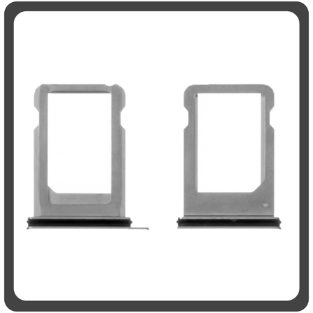 HQ OEM Συμβατό Για Apple iPhone X, iPhoneX (A1865, A1901, A1902, A1903, iPhone10,3, iPhone10,6) Sim Tray Υποδοχέας Βάση Θήκη Κάρτας SIM Silver Ασημί (Grade AAA+++)