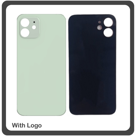 HQ OEM Συμβατό Με iPhone 12, iPhone12 (A2403, A2172, A2402) Premium Aftermarket Rear Back Battery Cover with Camera Big Hole Πίσω Κάλυμμα Πλάτη Καπάκι Μπαταρίας Green Πράσινο (Premium A+​)