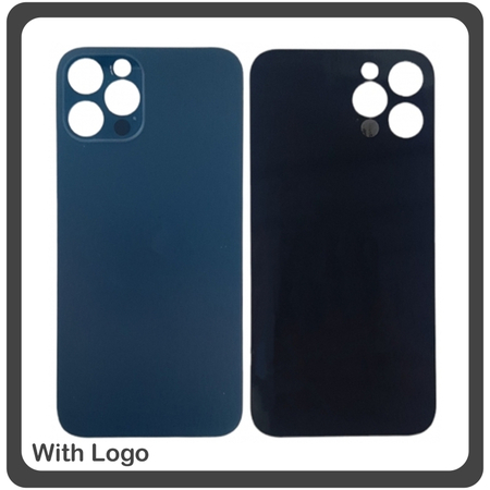 HQ OEM Συμβατό Για Apple iPhone 12 Pro (A2407, A2341, A2406) Aftermarket Rear Back Battery Cover with Camera Big Hole Πίσω Κάλυμμα Πλάτη Καπάκι Μπαταρίας Pacific Blue Μπλε (Premium A+)