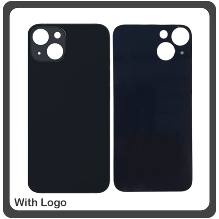 HQ OEM Συμβατό Για Apple iPhone 13, iPhone13 (A2633, A2482, A2631, A2634, A2635, iphone14,5) Premium Aftermarket Rear Back Battery Cover with Camera Big Hole Πίσω Κάλυμμα Πλάτη Καπάκι Μπαταρίας Midnight Μαύρο (Premium A+​)