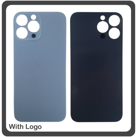 HQ OEM Συμβατό Για Apple iPhone 13 Pro Max (A2643, A2484, A2641) Premium ​ Aftermarket Rear Back Battery Cover with Camera Big Hole Πίσω Κάλυμμα Πλάτη Καπάκι Μπαταρίας Sierra Blue Μπλε (Premium A+)