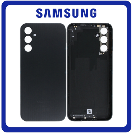 Γνήσια Original Samsung Galaxy A14 4G, (SM-A145F, SM-A145F/DSN) Rear Back Battery Cover Πίσω Κάλυμμα Καπάκι Πλάτη Μπαταρίας Black Μαύρο GH81-23536A (Service Pack By Samsung)