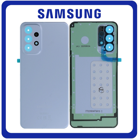 Γνήσια Original Samsung Galaxy A23 (SM-A235F, SM-A235F/DS), A23 5G (SM-A236U, SM-A236U1) Rear Back Battery Cover Πίσω Κάλυμμα Καπάκι Πλάτη Μπαταρίας Awesome Blue Μπλε GH82-29489C (Service Pack By Samsung)