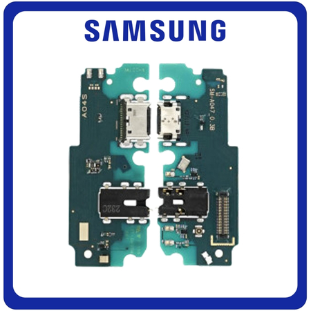 Γνήσια Original Samsung Galaxy A04S (SM-A047F, SM-A047F/DS) USB Type-C Charging Dock Connector Flex Sub Board, Καλωδιοταινία Υπό Πλακέτα Φόρτισης + Microphone Μικρόφωνο + Audio Jack Θύρα Ακουστικών GH96-15280A (Service Pack By Samsung)