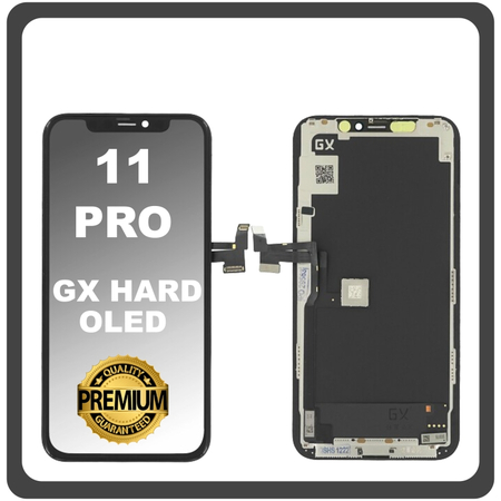 HQ OEM Συμβατό Για Apple iPhone 11 Pro, iPhone 11Pro (A2215, A2160) GX Hard Super Retina XDR OLED LCD Display Screen Οθόνη + Touch Screen Digitizer Μηχανισμός Οθόνη Αφής Black Μαύρο (Grade AAA+++)