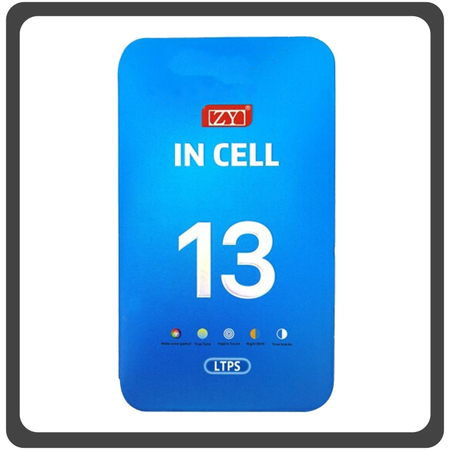 HQ OEM Συμβατό Με Apple iPhone 13, iPhone13 (A2633, A2482, A2631) ZY In-Cell LCD Display Screen Assembly Οθόνη + Touch Screen Digitizer Μηχανισμός Αφής Black Μαύρο (Premium A+)