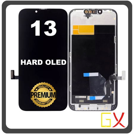 HQ OEM Συμβατό Με Apple iPhone 13, iPhone13 (A2633, A2482) GX Hard Super Retina XDR OLED LCD Display Screen Assembly Οθόνη + Touch Screen Digitizer Μηχανισμός Αφής Black Μαύρο (Premium A+)