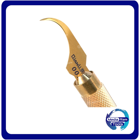 Qianli 007 Stainless Steel Handle with 3 Crescent Blade Λαβή Από Ανοξείδωτο Ατσάλι Με 3 Λεπίδες