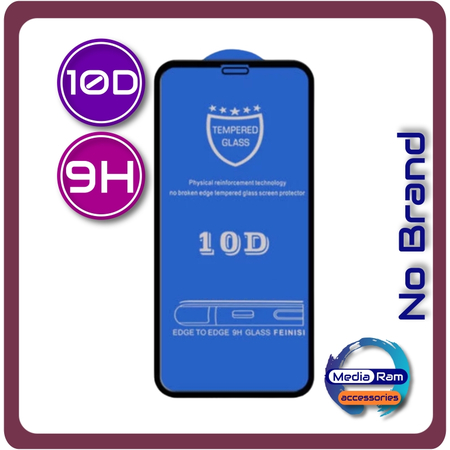 Tempered Glass 10D Τζαμάκι Οθόνης For Apple iPhone 12/12 Pro Black Μαύρο 9H