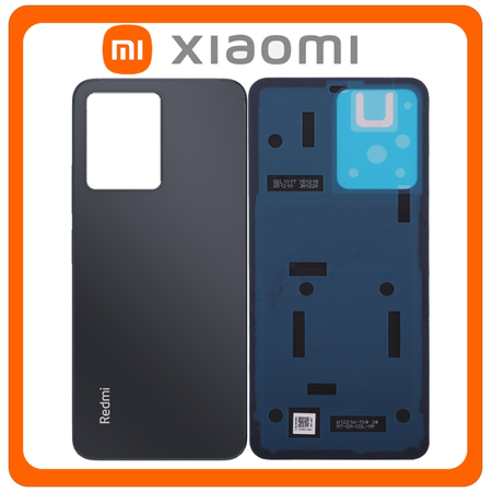 Γνήσια Original Xiaomi Redmi Note 12 4G, Redmi Note12 4G (23021RAAEG, 23021RAA2Y) Rear Back Battery Cover Πίσω Καπάκι Πλάτη Μπαταρίας Onyx Gray Μαύρο (Service Pack By Xiaomi)