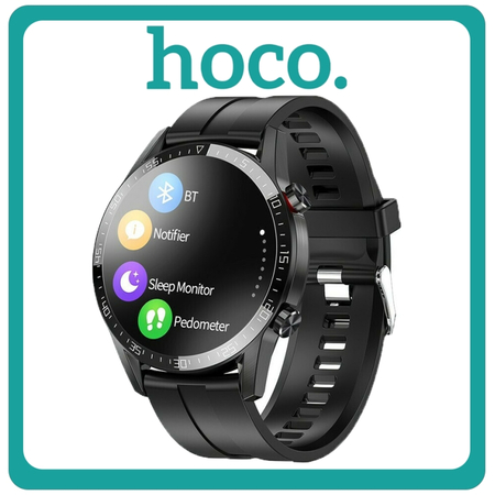 Hoco Y2 Smartwatch με Παλμογράφο Black Μαύρο