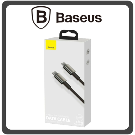 Baseus Braided USB 2.0 Cable USB-C male-USB-C male 100w Black Μαύρο 2m (CATWJ-A01)