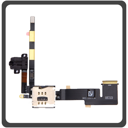 Γνήσια Original For Apple iPad 2 Wi-Fi + 3G (A1396, A1397, iPad2,2) Audio Jack Flex Cable Καλωδιοταινία Θύρα Ακουστικών + Sim Card Reader