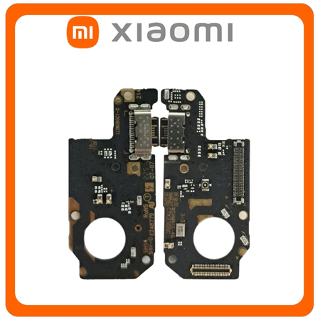 HQ OEM Συμβατό Xiaomi Redmi Note 12 4G (23021RAAEG, 23021RAA2Y) USB Type-C Charging Dock Connector Flex Sub Board, Καλωδιοταινία Υπό Πλακέτα Φόρτισης + Microphone Μικρόφωνο (Premium A+​)