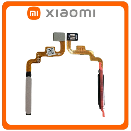 Γνήσια Original Xiaomi Redmi Note 11 4G (2201117TG, 2201117TI), Note 11S 4G (2201117SG, 2201117SI), Fingerprint Sensor Flex Αισθητήρας Δαχτυλικού Αποτυπώματος Silver Ασημί (Service Pack By Xiaomi)