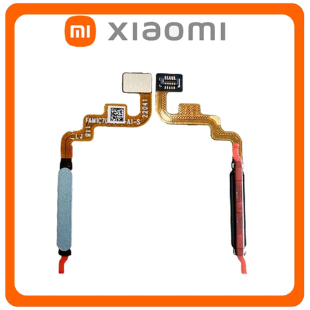 Γνήσια Original Xiaomi Redmi Note 11 (2201117TG, 2201117TI), Note 11S 4G (2201117SG, 2201117SI), Fingerprint Sensor Flex Αισθητήρας Δαχτυλικού Αποτυπώματος Twilight Blue Μπλε 490100009K6G (Service Pack By Xiaomi)