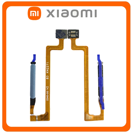 Γνήσια Original Xiaomi Redmi Note 12 5G, Redmi Note12 5G (22111317I, 22111317G) Fingerprint Sensor Flex Αισθητήρας Δαχτυλικού Αποτυπώματος Mystique Blue Μπλε (Service Pack By Xiaomi)
