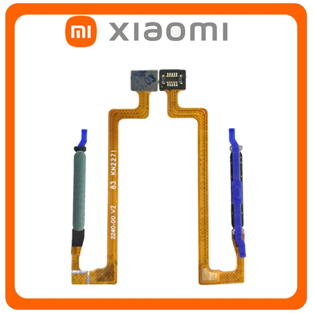 Γνήσια Original Xiaomi Redmi Note 12 5G, Redmi Note12 5G (22111317I, 22111317G) Fingerprint Sensor Flex Αισθητήρας Δαχτυλικού Αποτυπώματος Frosted Green Πράσινο 1420105000065A (Service Pack By Xiaomi)