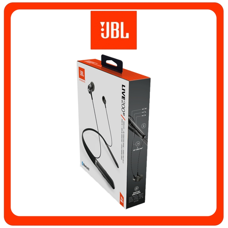 JBL Live 200BT In-Ear NeckBand Wireless Headphone Black Μαύρο