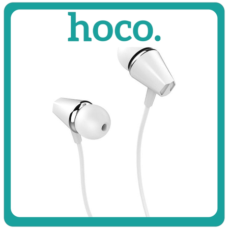 Hoco M34 In-ear Handsfree με Βύσμα 3.5mm White Λευκό