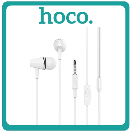 Hoco M34 In-ear Handsfree με Βύσμα 3.5mm White Λευκό