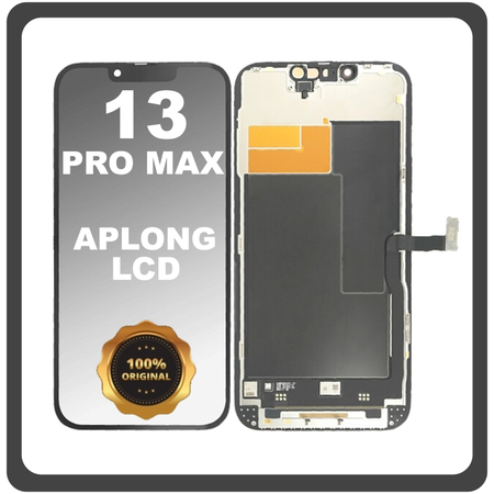 Γνήσια Original For Apple iPhone 13 Pro Max, iPhone 13 ProMax (A2643, A2484) APLONG LCD Display Screen Assembly Οθόνη + Touch Screen Digitizer Μηχανισμός Αφής Black Μαύρο (0% Defective Returns)