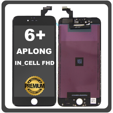 HQ OEM Συμβατό Με Apple iPhone 6+, iPhone 6 Plus (A1522, A1524) APLONG In Cell FHD LCD Display Screen Assembly Οθόνη + Touch Screen Digitizer Μηχανισμός Αφής Black Μαύρο (Premium A+)​ (0% Defective Returns)