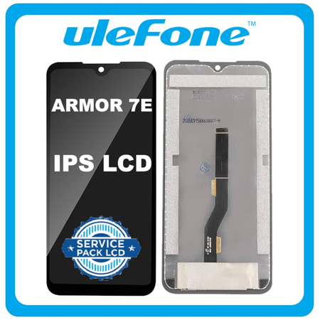 Γνήσια Original Ulefone Armor 7E, Ulefone Armor7E, IPS LCD Display Screen Assembly Οθόνη + Touch Screen Digitizer Μηχανισμός Αφής Black Μαύρο (Service Pack By Ulefone)