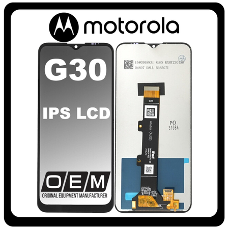 HQ OEM Συμβατό Με Motorola Moto G30 (XT2129-1, XT2129-2), IPS LCD Display Screen Assembly Οθόνη + Touch Screen Digitizer Μηχανισμός Αφής Black Μαύρο (Premium A+)