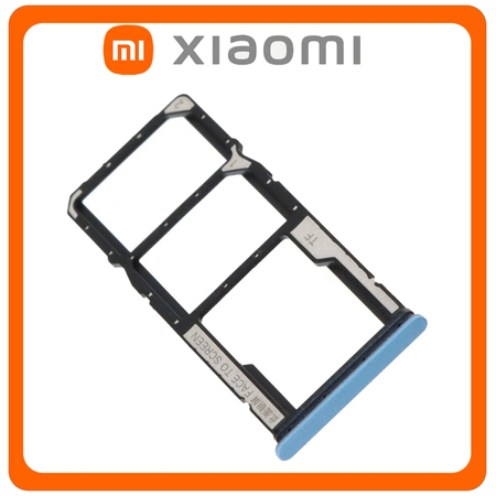 Γνήσια Original Xiaomi Redmi Note 12 4G, Redmi Note12 4G (23021RAAEG, 23021RAA2Y) SIM Card Tray + Micro SD Tray Slot Υποδοχέας Βάση Θήκη Κάρτας SIM Ice Blue Μπλε​ (Service Pack By Xiaomi)