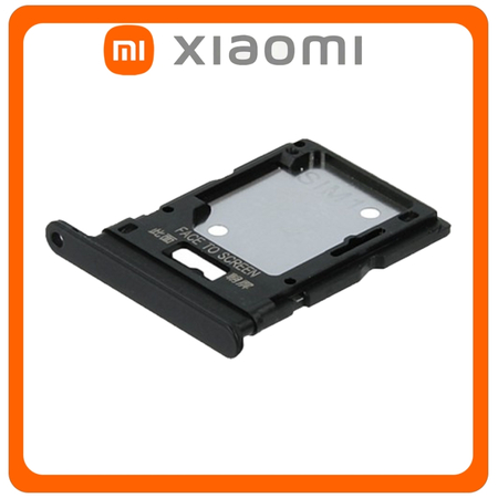 Γνήσια Original Xiaomi Redmi Note 11 Pro 4G (2201116TG, 2201116TI), Redmi Note 11 Pro 5G (21091116I, 2201116SG) SIM Card Tray + Micro SD Tray Slot Υποδοχέας Βάση Θήκη Κάρτας SIM Graphite Gray Μαύρο (Service Pack By Xiaomi)