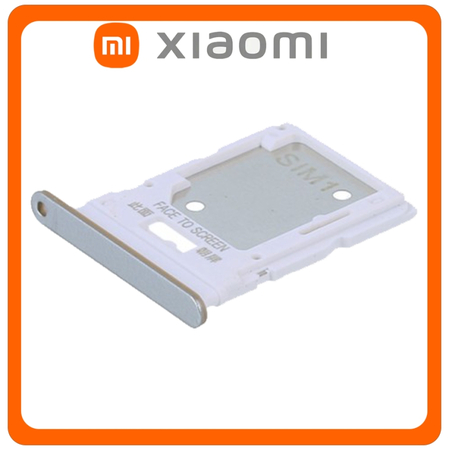 Γνήσια Original Xiaomi Redmi Note 11 Pro 4G (2201116TG, 2201116TI), Redmi Note 11 Pro 5G (21091116I, 2201116SG) SIM Card Tray + Micro SD Tray Slot Υποδοχέας Βάση Θήκη Κάρτας SIM Polar White Άσπρο (Service Pack By Xiaomi)