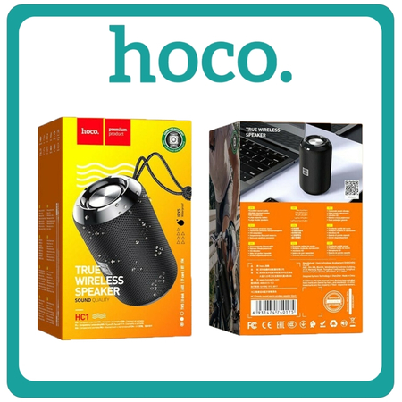 Hoco HC1 Trendy Sound Ηχείο Bluetooth 5W Με Ραδιόφωνο και Διάρκεια Μπαταρίας έως 4 ώρες Black Μαύρο