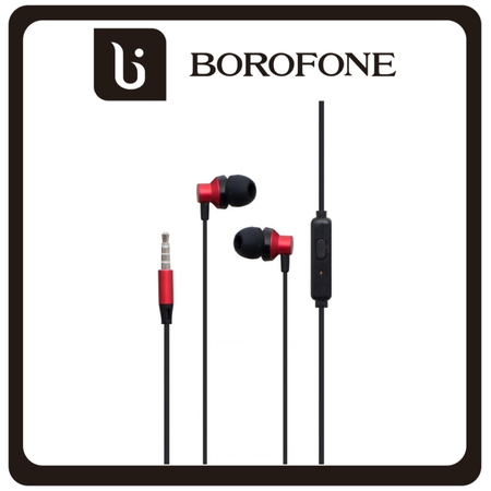 Borofone BM35 In-ear Handsfree Με Βύσμα 3.5mm Red Κόκκινο