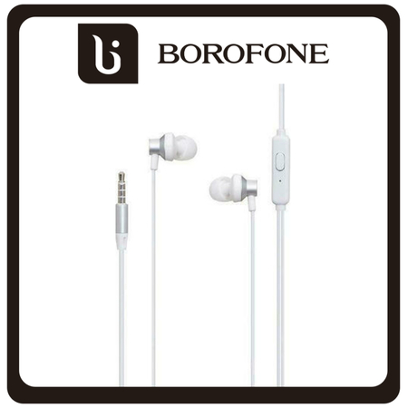 Borofone BM35 In-ear Handsfree με Βύσμα 3.5mm Μαύρο White Άσπρο