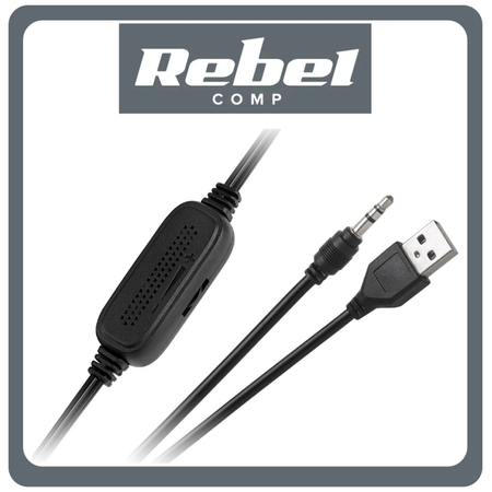 Rebel Comp CS-15 Ηχεία Υπολογιστή 2.0 με Ισχύ 3W Black Μαύρο