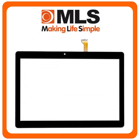 HQ OEM MLS GOLD 10.1'', Touch Screen DIgitizer Μηχανισμός Αφής Τζάμι Black Μαύρο (Grade AAA)