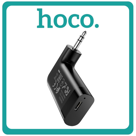 Hoco FM Transmitter Αυτοκινήτου E53 Dawn Sound V.5.0 με AUX Black Μαύρο