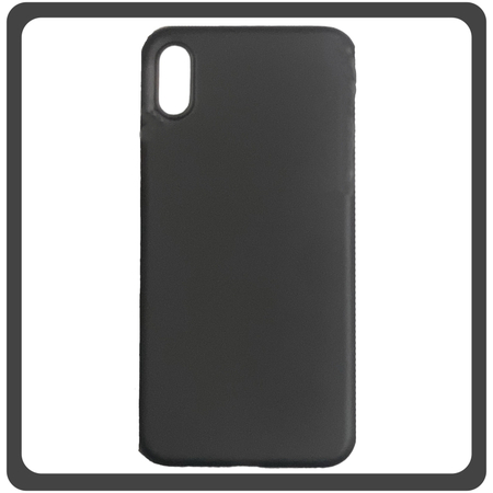 Θήκη Πλάτης - Back Cover, Silicone Σιλικόνη  Ultra Thin Feather Black Μαύρο For iPhone XS Max