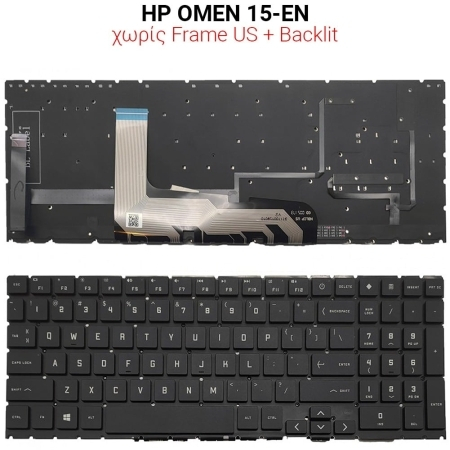 Πληκτρολόγιο hp Omen 15-en no Frame us + Backlit