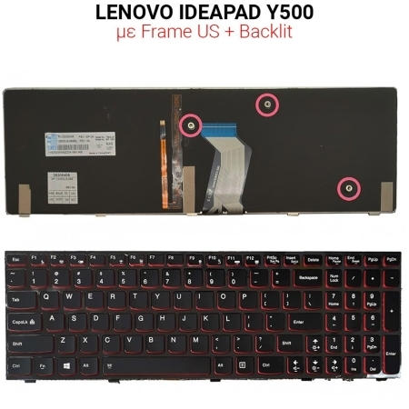Πληκτρολόγιο Lenovo Ideapad Y500 + Backlit us