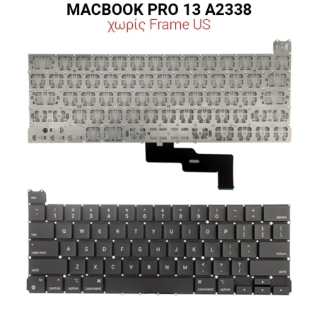 Πληκτρολόγιο Macbook pro 13 A2338 no Frame us