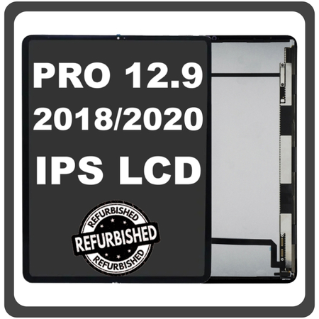 iPad Pro 12.9 (2018) (A2014), iPad Pro 12.9 (2020) IPS LCD Display Aseembly Screen Οθόνη + Touch Digitizer Unit Μηχανισμός Aφής Space Gray Μαύρο (Ref By Apple)