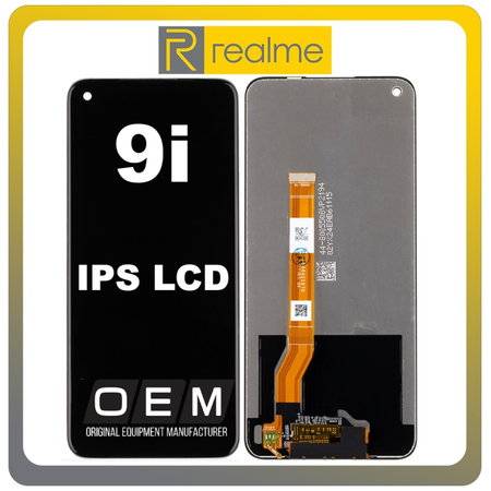 HQ OEM Συμβατό Με Realme 9i 4G (RMX3491) IPS LCD Display Screen Assembly Οθόνη + Touch Screen Digitizer Μηχανισμός Αφή Black Μαύρο (Grade AAA)