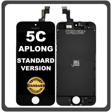 HQ OEM Συμβατό Με Apple iPhone 5c (A1456, A1507) APLONG APLONG Standard Version LCD Display Screen Assembly Οθόνη + Touch Screen Digitizer Μηχανισμός Αφής Black Μαύρο (Premium A+) (Lifetime Warranty Για Συνεργάτες B2B​)