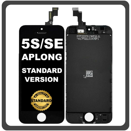 HQ OEM Συμβατό Με Apple iPhone 5s (A1453, A1457), iPhone SE (A1662, A1723) APLONG Standard Version LCD Display Screen Assembly Οθόνη + Touch Screen Digitizer Μηχανισμός Αφής Black Μαύρο (Premium A+) (Lifetime Warranty Για Συνεργάτες B2B​)